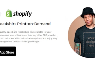 design a shopify store using spreadshirt and spreadshop