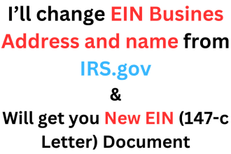 change your name and address on your ein with irs