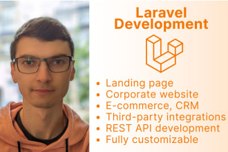 develop a laravel website from scratch