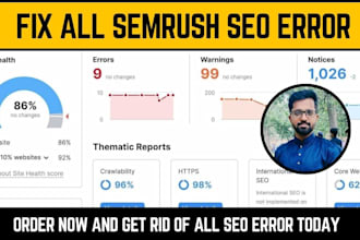 fix semrush SEO error