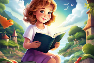 create amazing children books, illustration kid art for you
