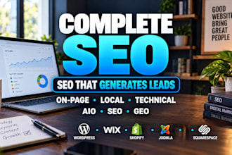do complete SEO wordpress, wix, shopify, joomla, squarespace for leads