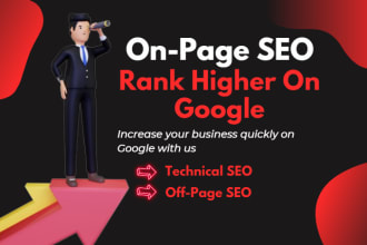do complete onpage SEO wordpress, wix, shopify, joomla, squarespace for ranking