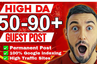 write and publish high da guest post with high authority seo dofollow backlinks