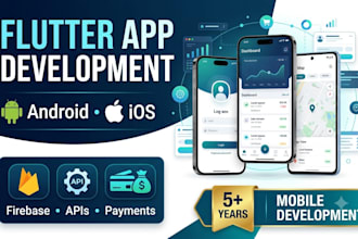 develop a flutter app for android and ios