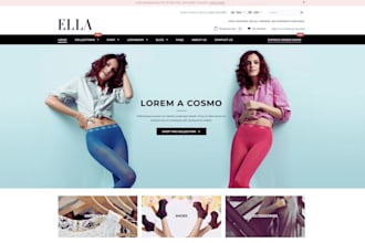 design perfect shopify fashion store and clothing website