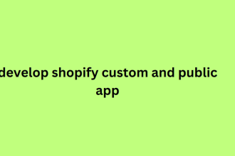 develop shopify custom and public app builder