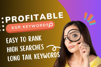 do profitable kgr keyword research to find long tail kws