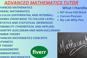 be your advanced mathematics tutor