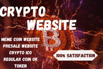 crypto token website, coin, meme website, wordpress website