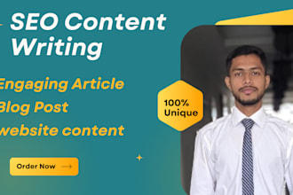 write SEO articles, blog posts, and website content for you