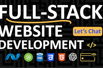 build custom website as a full stack developer