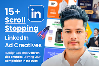 design scroll stopping linkedin ad creatives