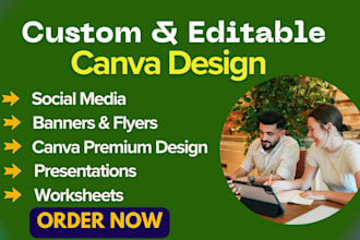 create instagram,facebook,linkedin post template using canva