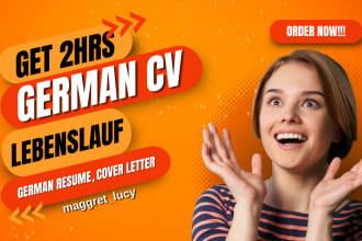 write  german cv lebenslauf, resume writing, german resume, cover letter