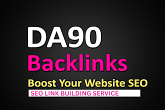 do high authority da90 SEO backlinks for link building