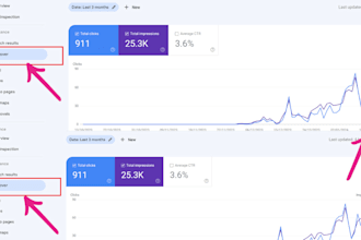 open discover section in google search console for web story