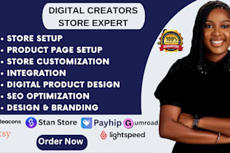 payhip website design stan store payhip lightspeed beacons ai gumroad etsy
