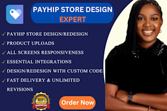 design a payhip website or payhip store to sell digital products online