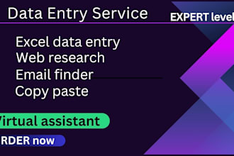 do data entry, typing, image to word and web scraping