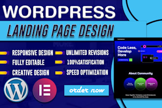 design modern landing page, website for business or any website,medical