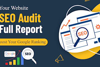 detailed website SEO audit report, competitor site analysis, ranking report
