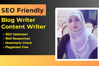 write engaging SEO friendly blogs and articles