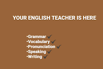 be your english teacher