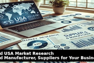 find USA market research and find manufacturer, suppliers for your business