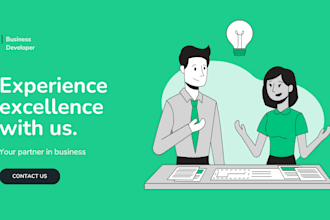 develop a professional  website or business website