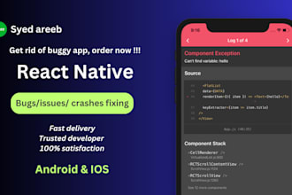 fix bugs and upgrade react native version for both android and IOS
