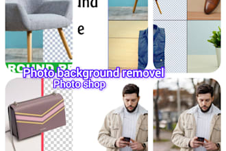 do 20 to 250 photos background removal and crop image