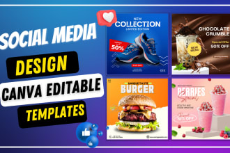 design pro social media posts and canva templates