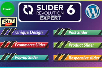 fix slider revolution, website slider, banner design