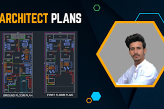do 2d plan and detail working drawing in autocad