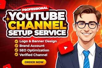 create and setup youtube channel