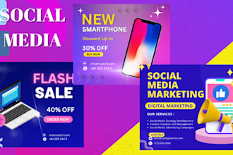create stylish business social media flyer, post design