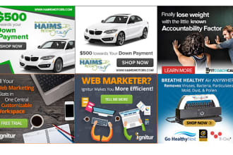 design creative google, adroll and facebook banner ads