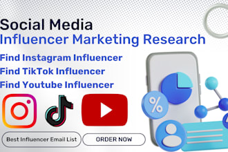 find top notch instagram, tiktok and youtube influencers for your niche