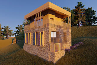 create tiny, duplex house and villa projects