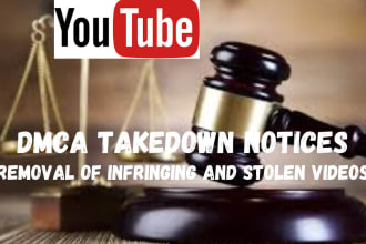 remove infringing,defaming,leaked and pirated videos from youtube under dmca