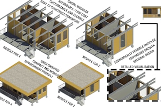 design tiny houses, shops, shipping container homes, restaurants
