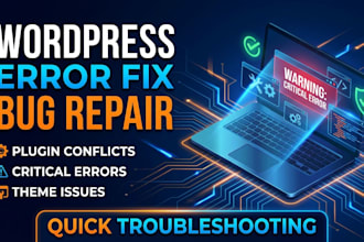 fix wordpress errors, bugs, and critical issues