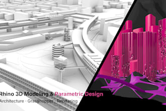 create 3d models in rhino and grasshopper