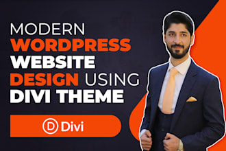 build divi wordpress website design using divi theme, divi builder