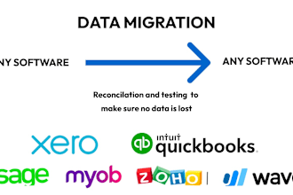 migrate data from any accounting software to quickbooks, xero, wave, sage