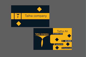 design a modern visiting card