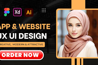 deliver user focused ux ui design for websites and apps in figma