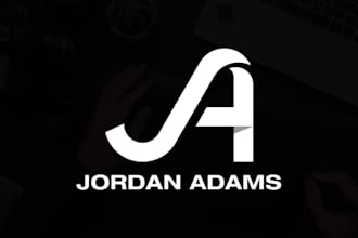 do modern, minimalist initial letter monogram for personal name logo design