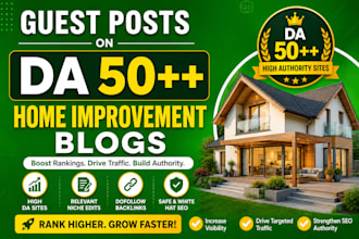 do guest post on  home improvement blogs